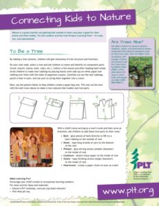 Screenshot of PLT's To be a tree family activity