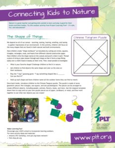 screenshot of the shape of things activity