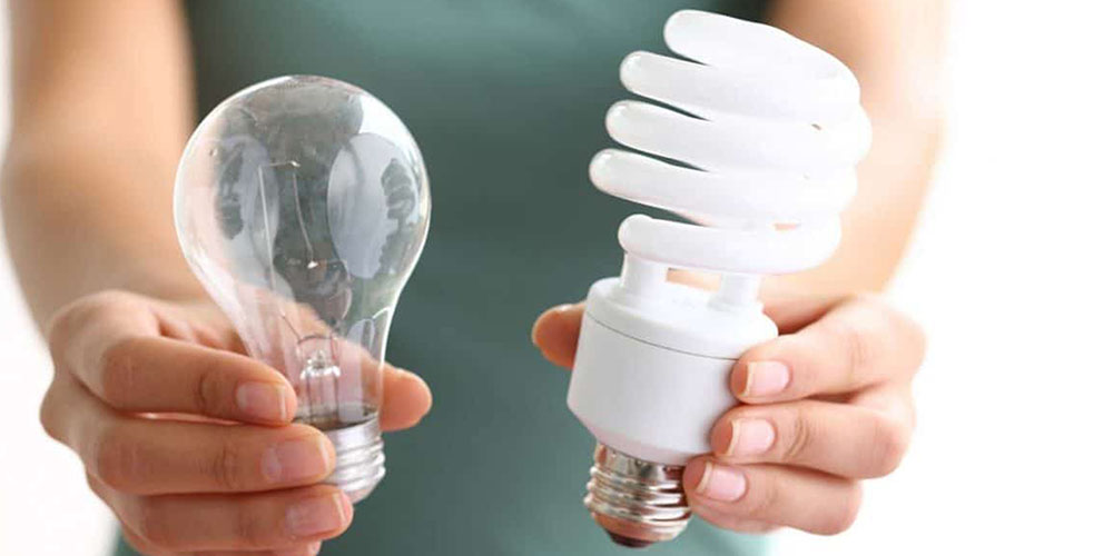 two different kinds of lightbulbs