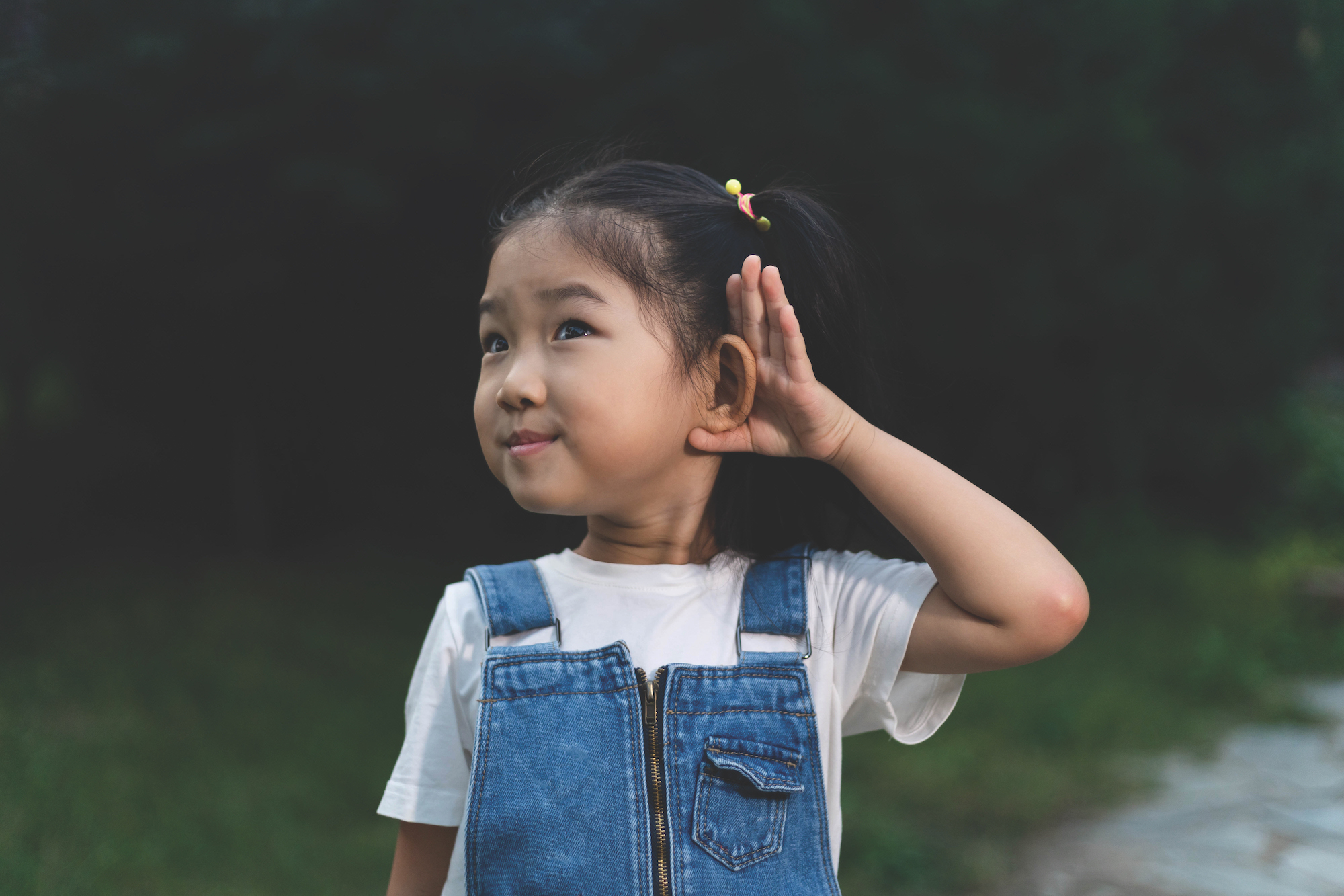 Cute Girl Listening