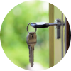 keys in the door