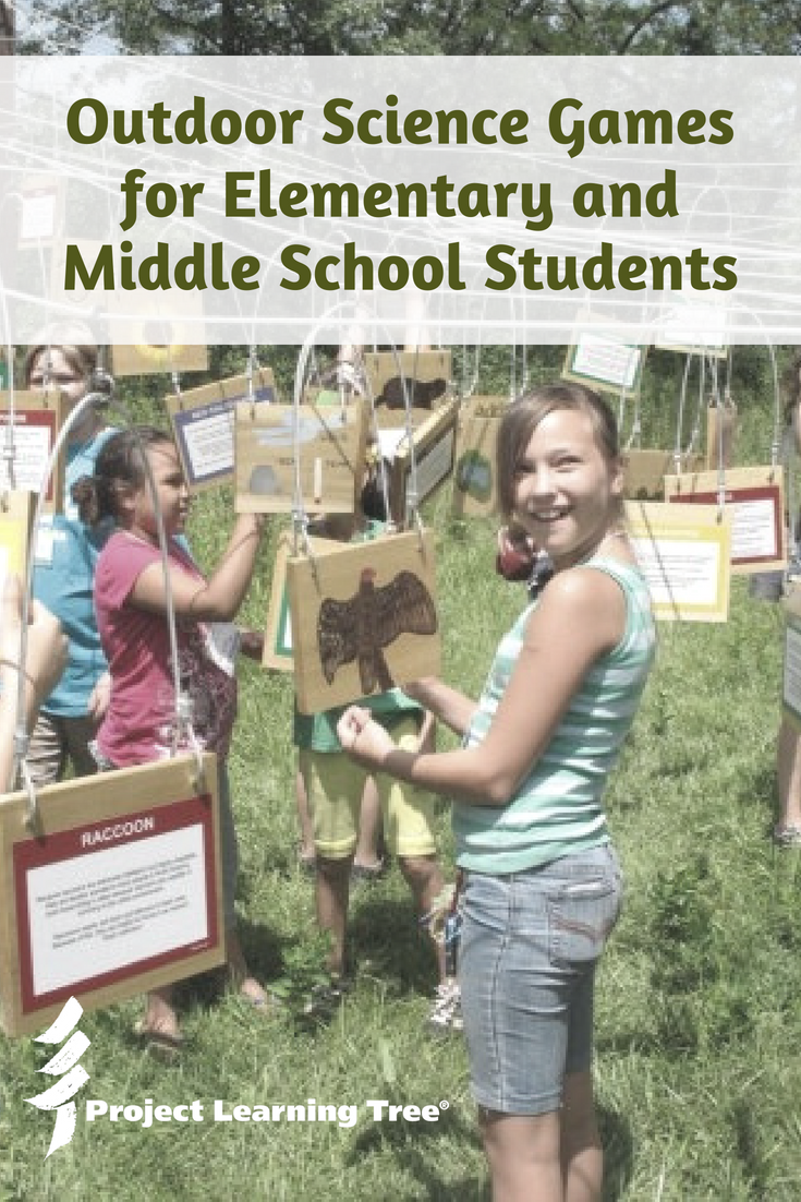 Outdoor science games for elementary and middle school students